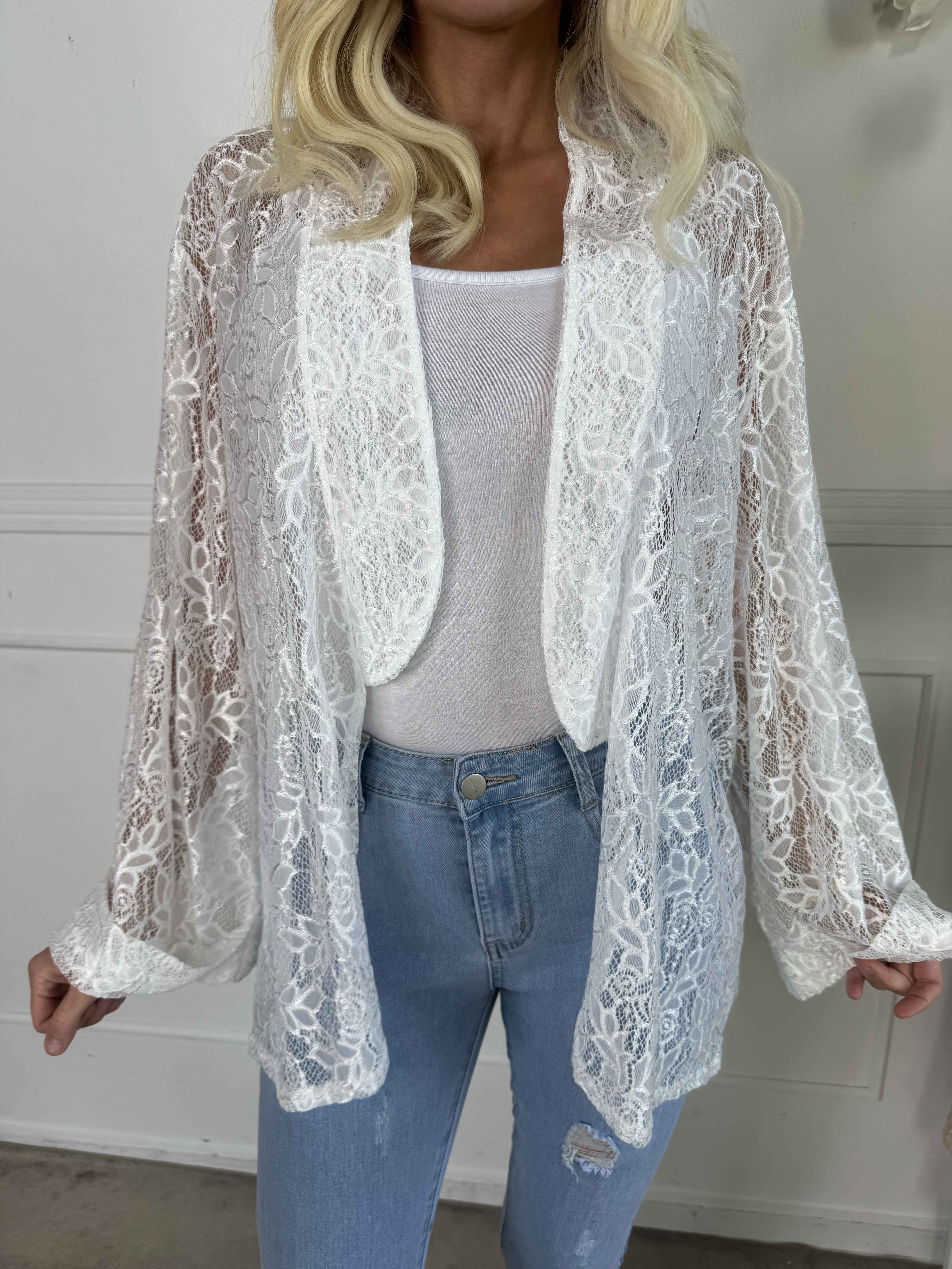 Sigga - Fin cardigan i blonder